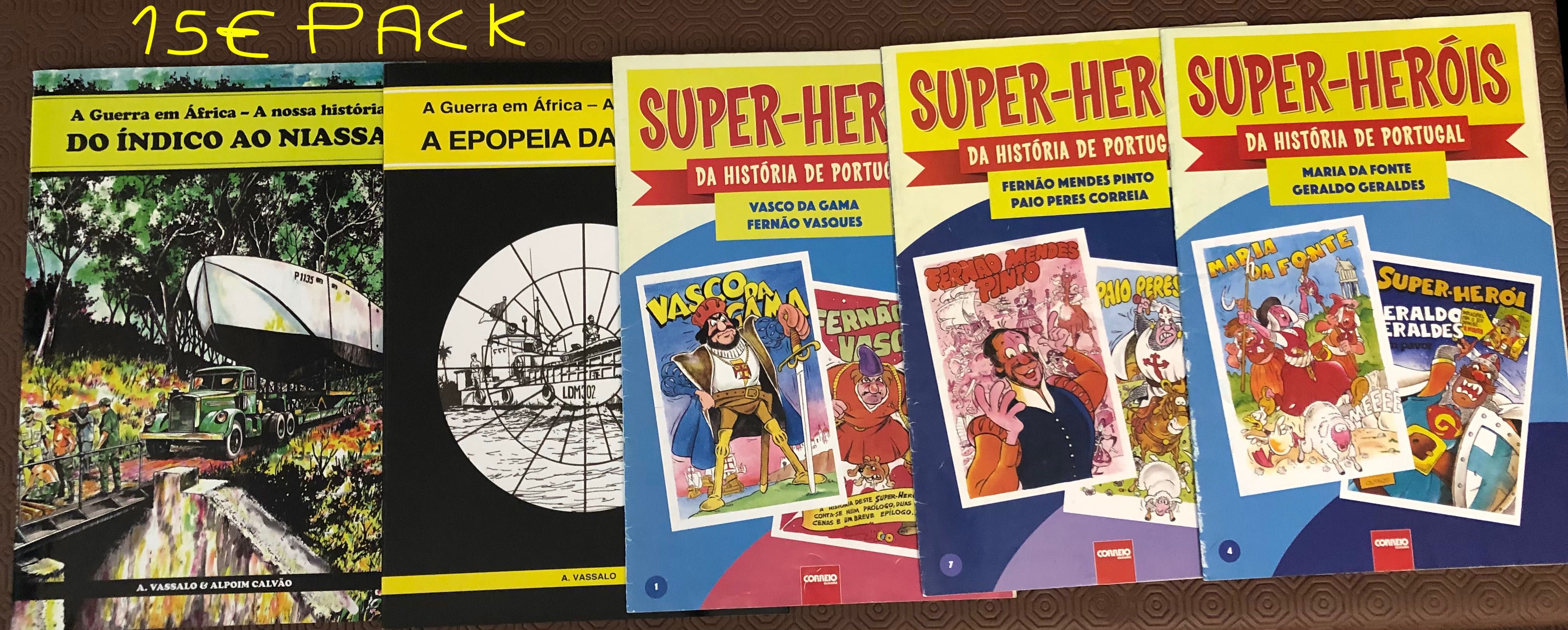 Livros variados por pack