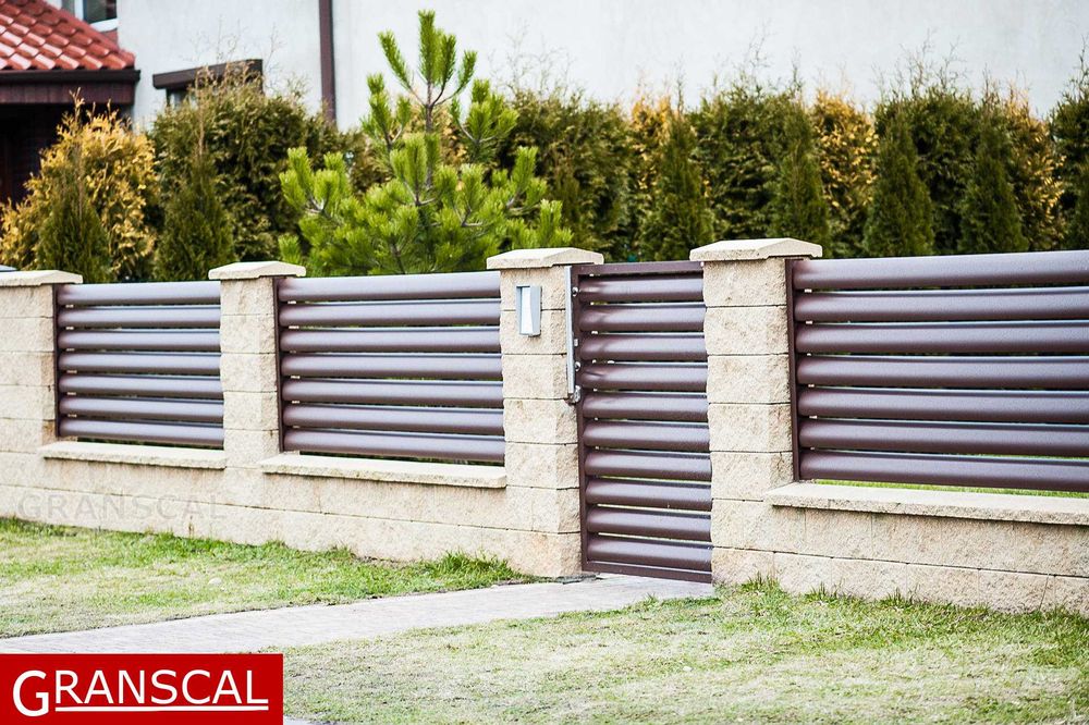 Ogrodzenia żaluzjowe nowoczesne aluminiowe płot furtka brama Poznań