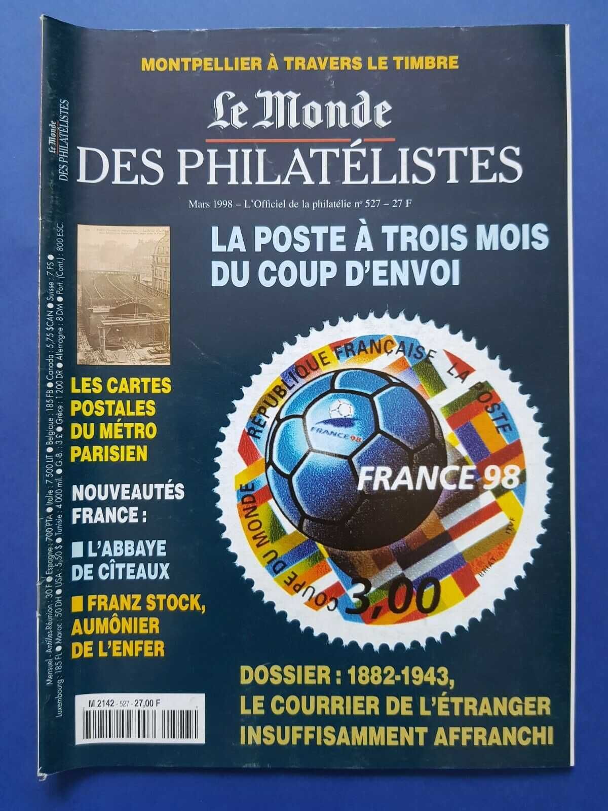 Revistas filatelia "Le Monde des Philatélistes" (oferta do envio)