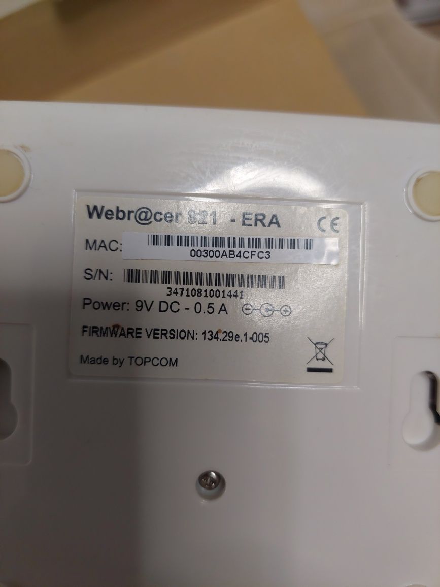 Modem era webracer 821 ADSL