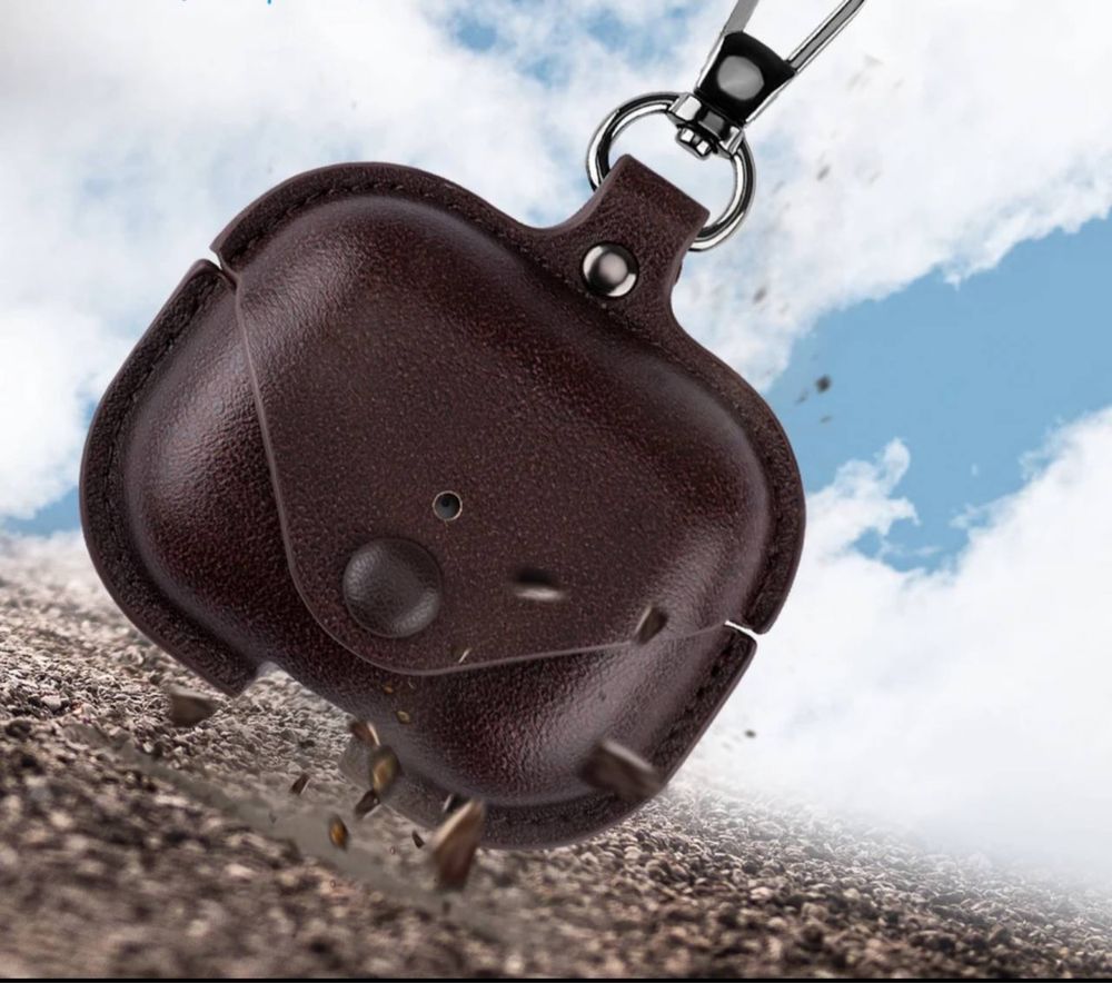 AirPods 3, 3 pro, 2 поколение  Чехол кожаный
