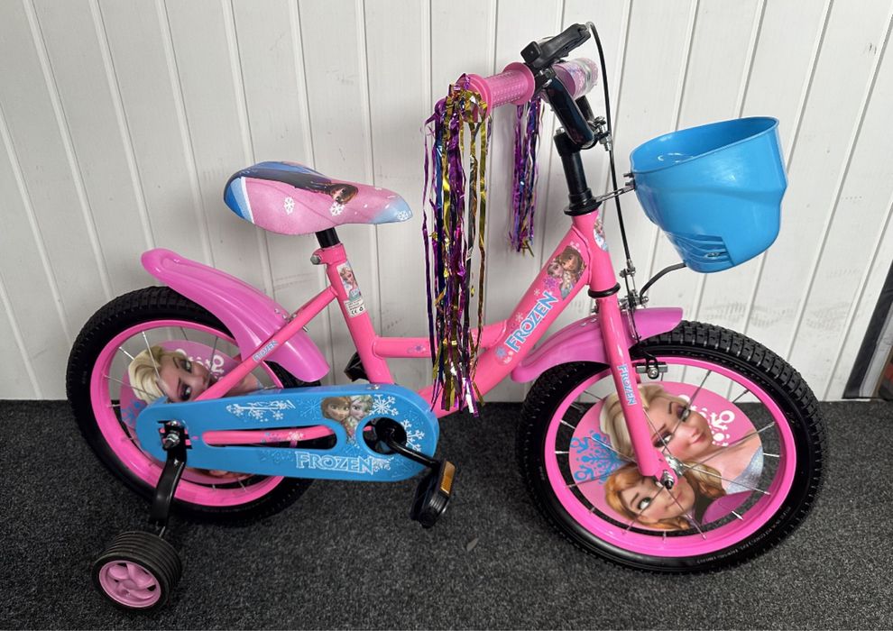 Rower 16 cali Frozen Kraina Lodu Rowerek dla dziewczynki 2025r