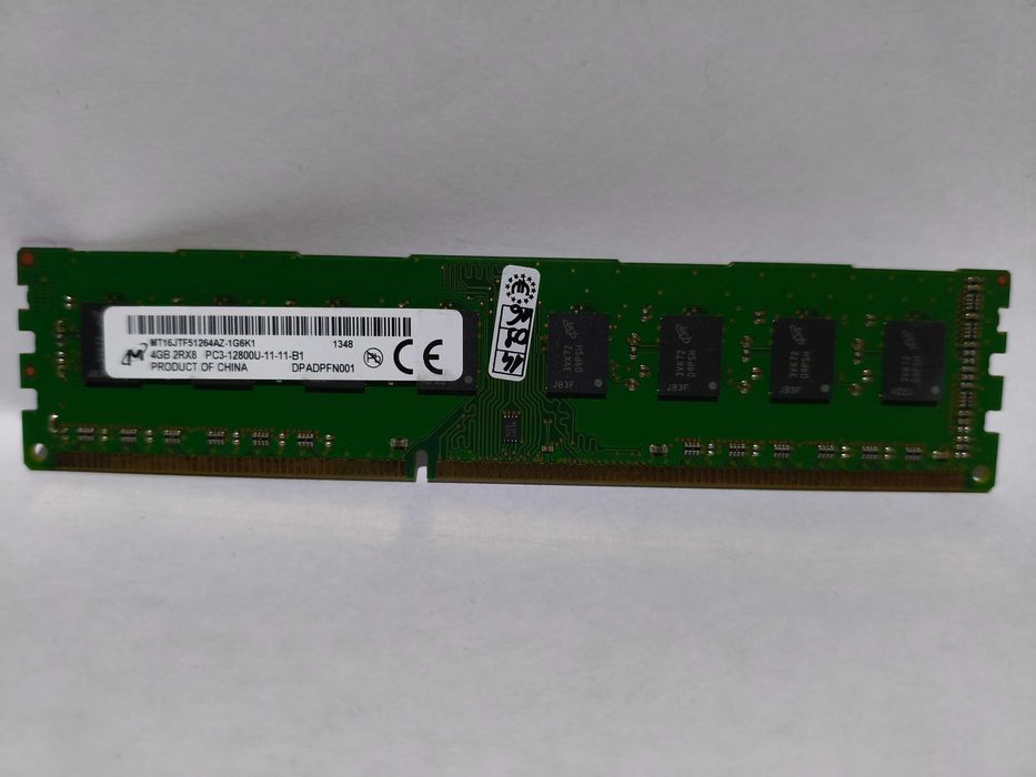 DDR3  1600mhz PC3 12800U Micron 16gb 4x4gb 2x dual