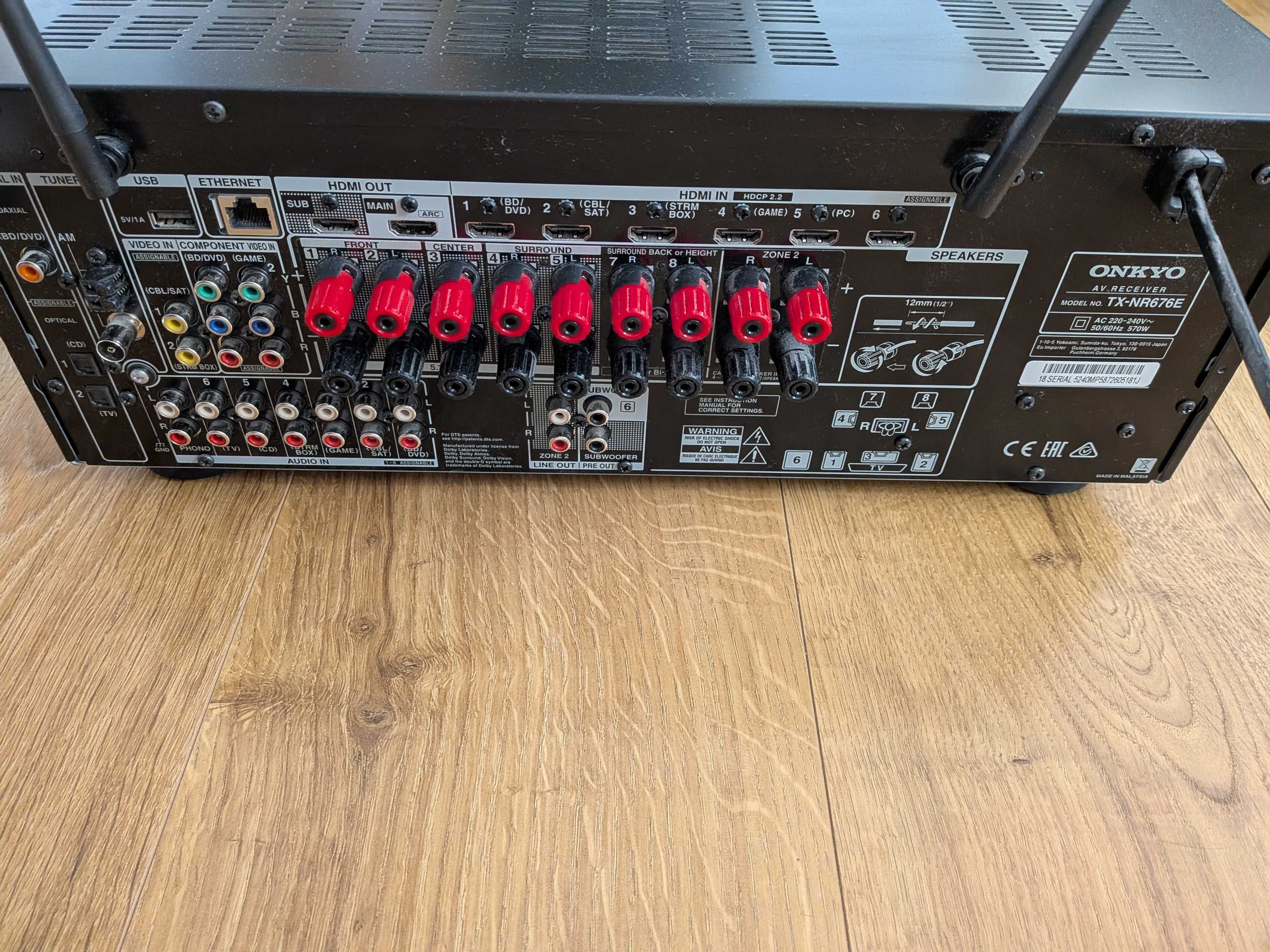 Amplituner Onkyo  TX-NR676E Dolby Atmos, DTS:X, 4K, HDR