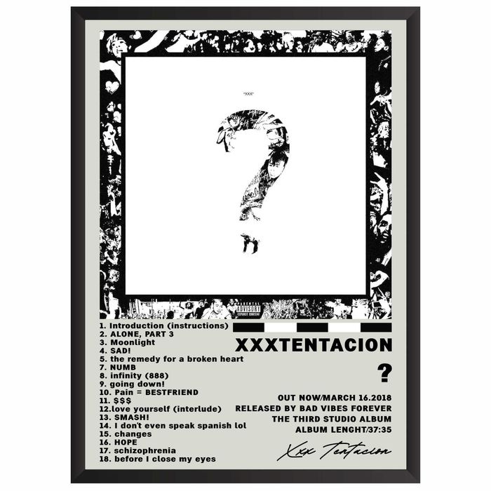 XXXTentacion ? Plakat Obraz z albumem prezent
