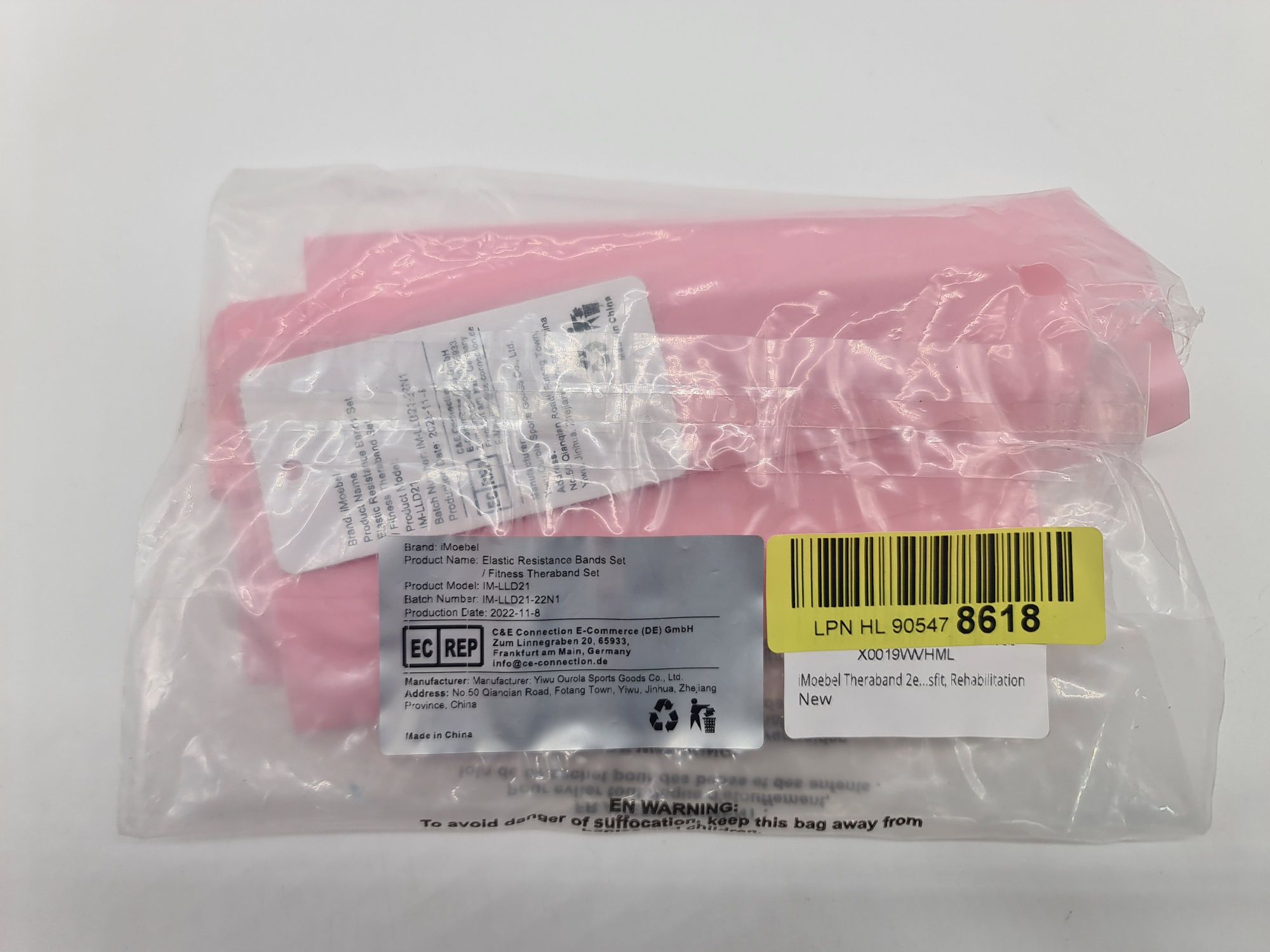 Cinta elástica para fisioterapia THERABAND, 2 metros - novas
