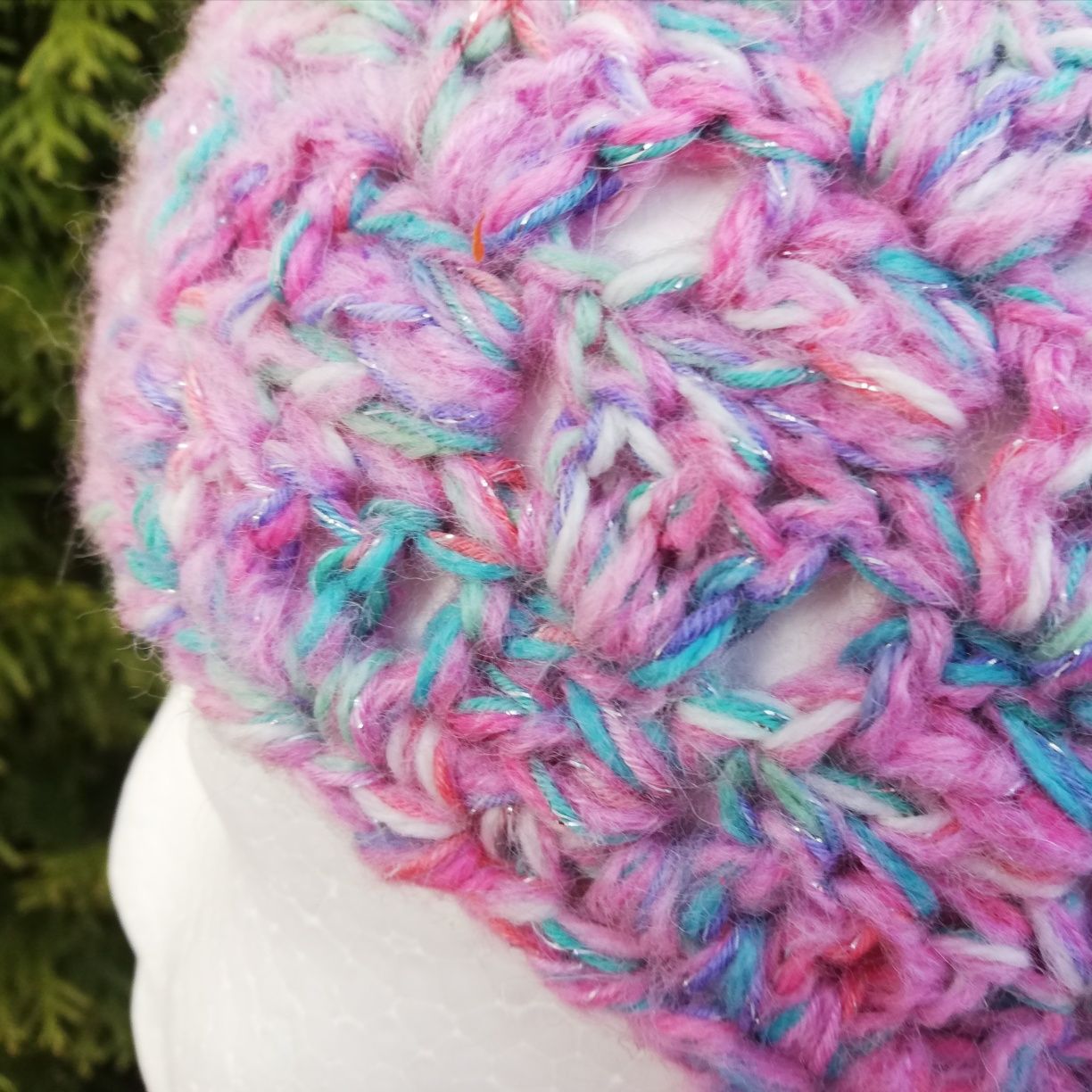 Opaska na głowę "Różyczka" dziecięca, handmade