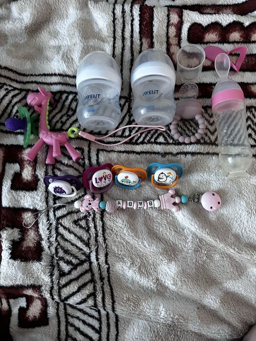 Пустушки філіпс, гризунці, пляшечки, ніблер, тримач для пустушки