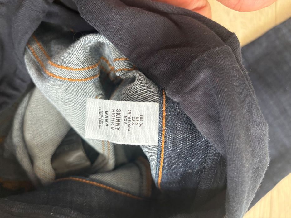 Jeansy ciążowe H&M r. 36