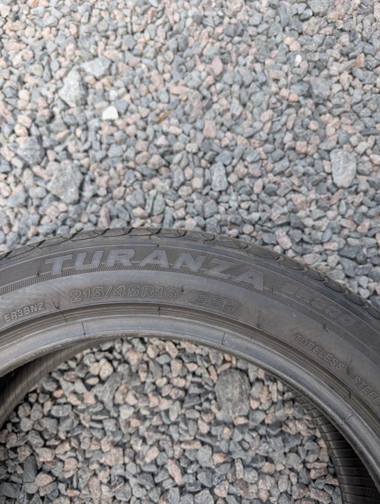 Комплект літніх шин Bridgestone 215/45 R16 215*45 16 Turanza ER300