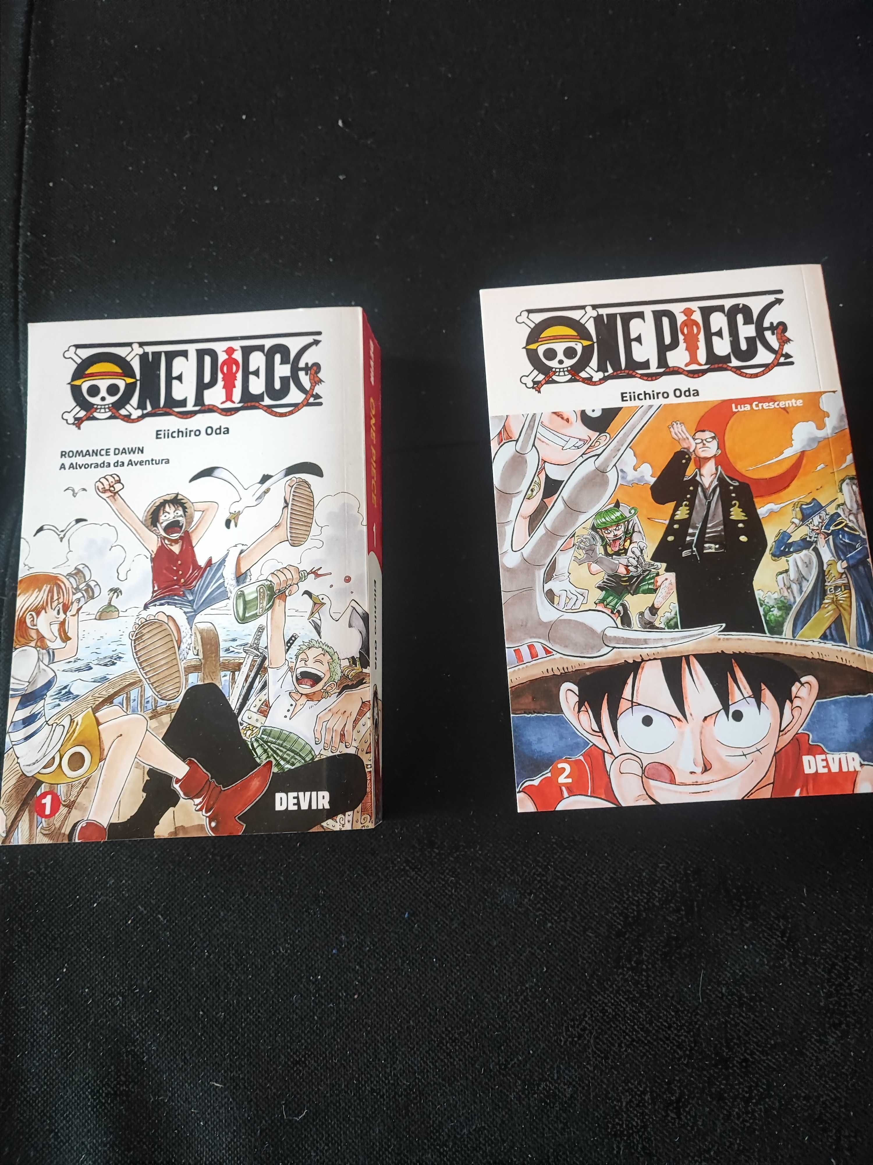 Primeiros volumes 3 em 1 de One Piece em português