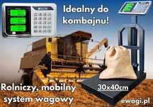 Waga na kombajn 150kg 30x40cm rolnicza składana przenośna solidna