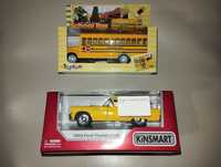 Машинка Kinsmart FORD THUNDERBIRD (1955); Машинка School Bus жовта