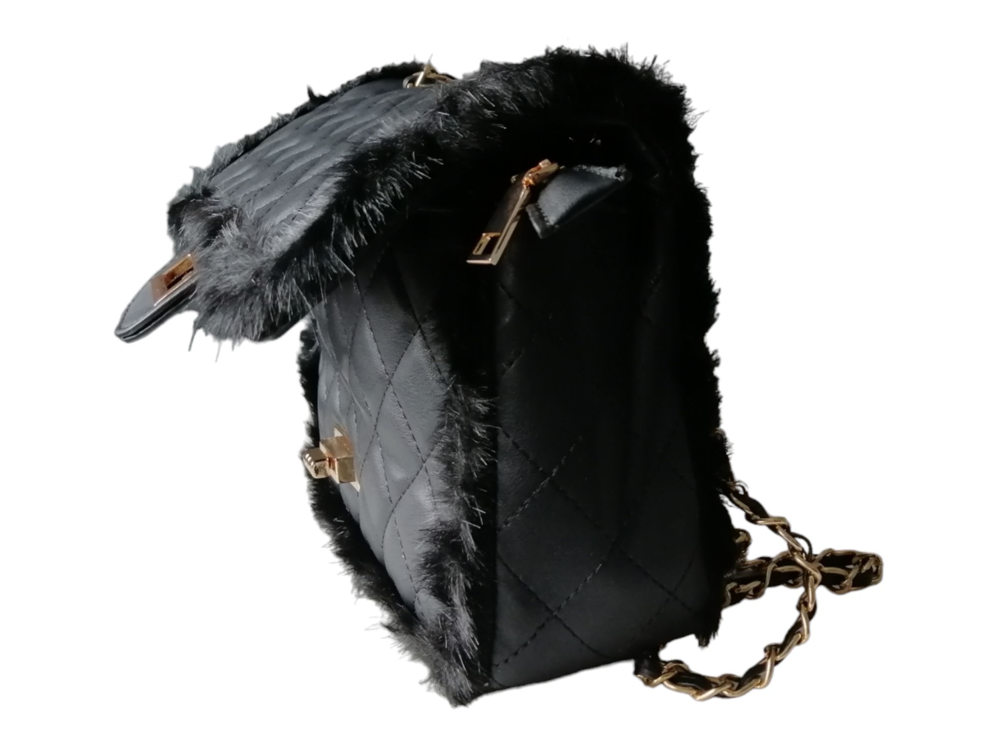klasyczna listonoszka damska torebka na ramię, modna czarna torba