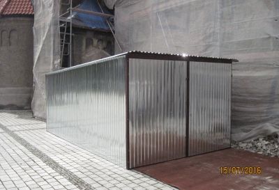 Garaż blaszany w ocynku 3x5 montaż oraz dostawa