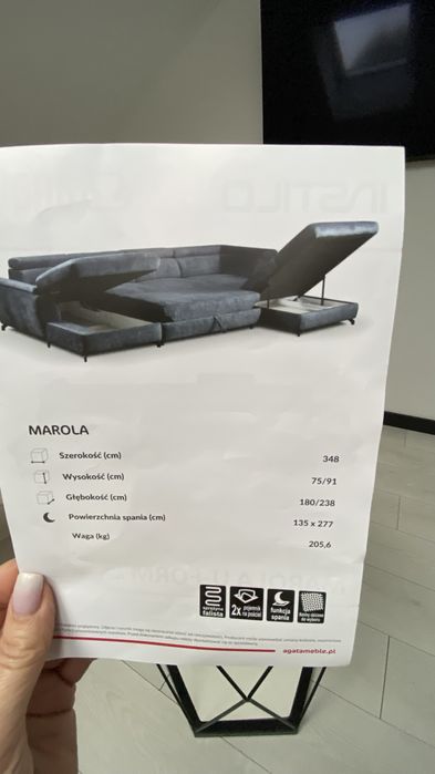 Narożnik MAROLLA U-FORM beżowy