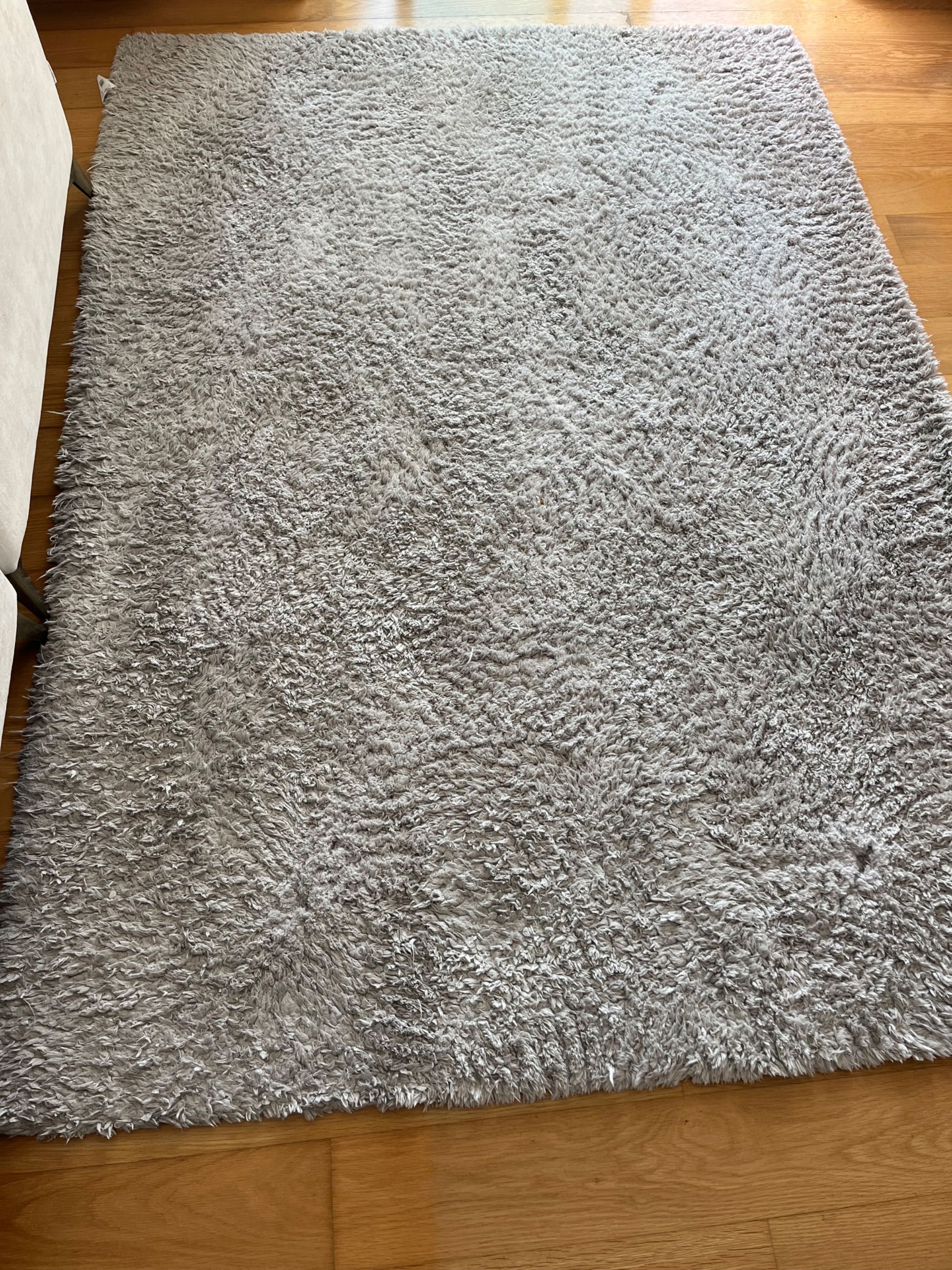 Carpete cinzenta 160 cm x 230 cm