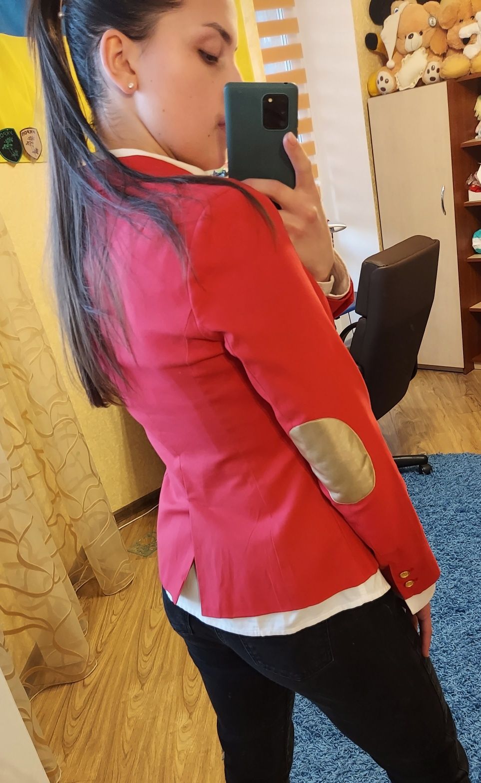 Піджак, жакет, яскраво малиновий
