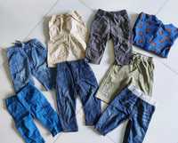 Cena za 7 par spodni 74 cm spodnie jeansy jeansowe