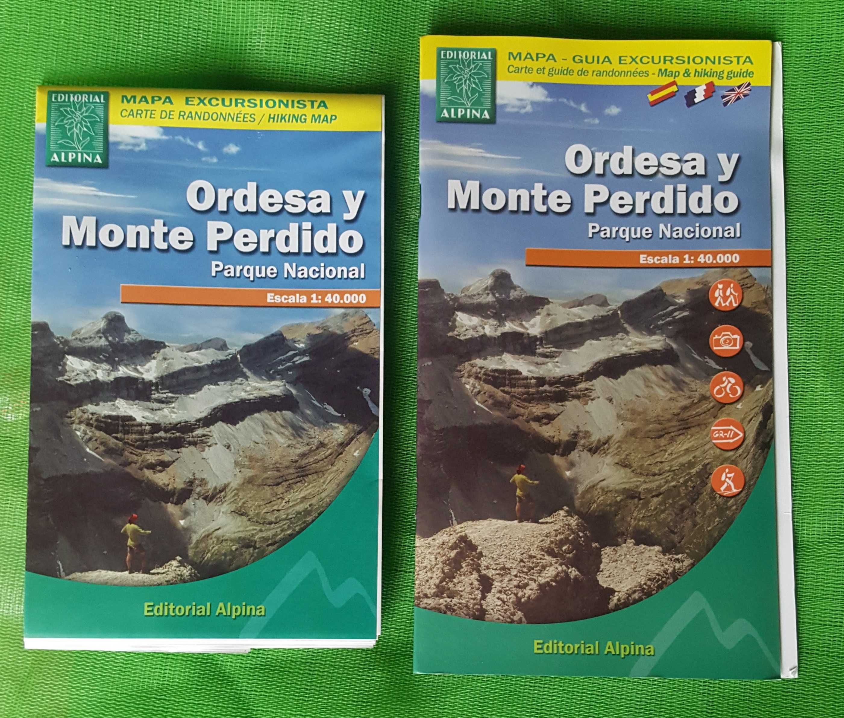 Mapa + Guia caminhada trekking Ordesa e Monte Perdido Pirinéus Espanha