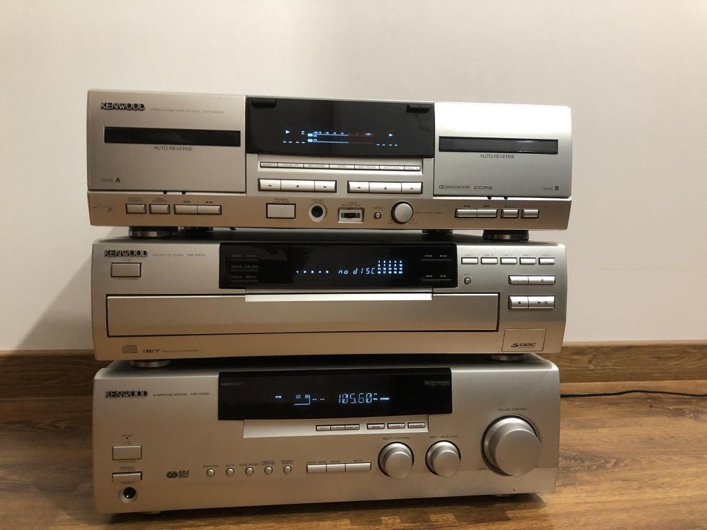 Kenwood wieża segment  v5020 5 CD amplituner  klasyk REWELACYJNY STAN