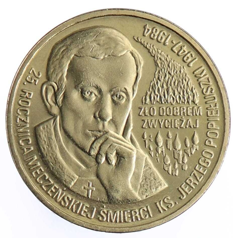 Moneta + dukat + biografia Jerzego Popiełuszki kapelana Solidarności