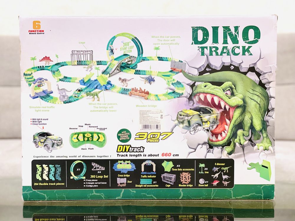 Трек «Dino» на радиоуправлении с машинкой с эффектами 189