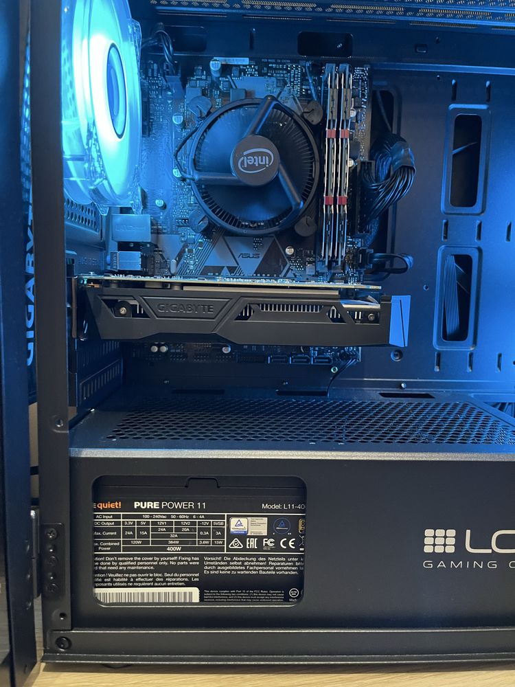 Komputer Gamingowy |i5 3,7GHz |GTX 1050Ti| LED | SSD| GRY