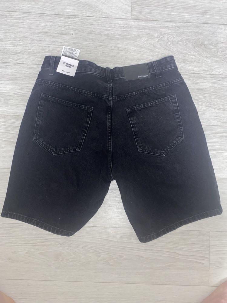 Джинсові шорти стандартного крою pull&bear standard jeans