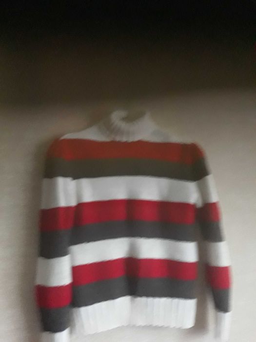 sweter- golf w paski