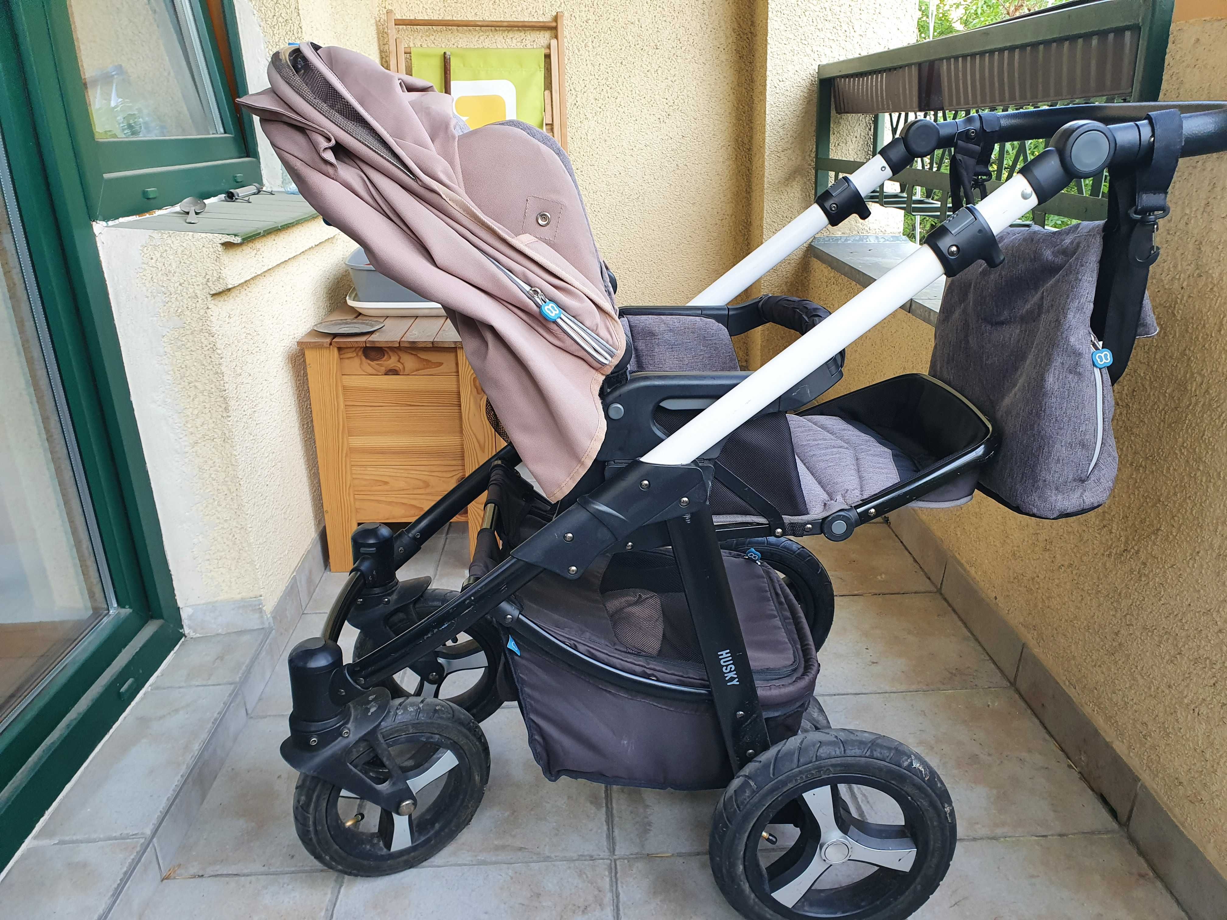 Wózek dziecięcy Baby Design Husky spacerówka + gondola 2w1