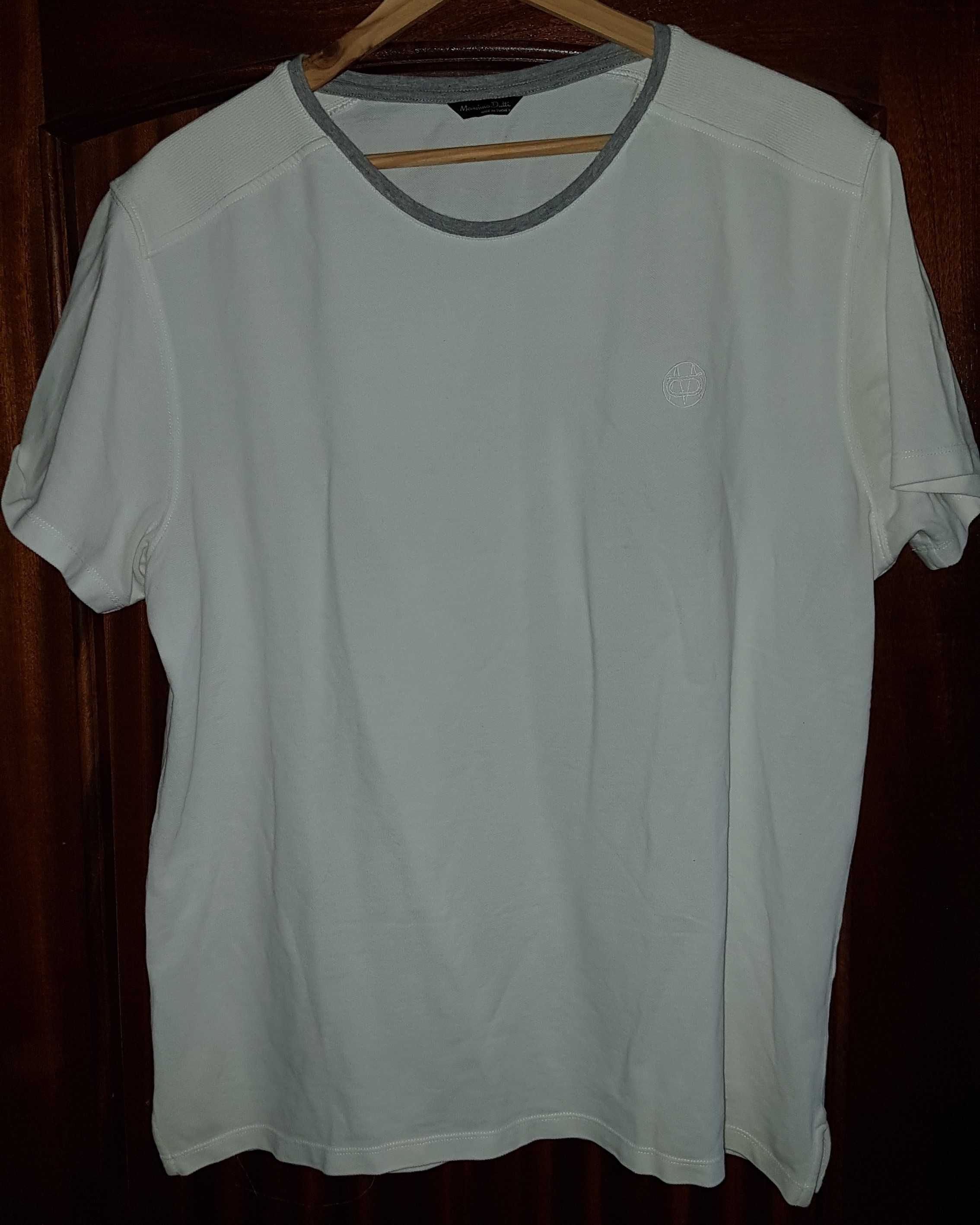 T-Shirt Branca | Massimo Dutti | Tamanho XXL