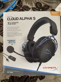 Навушники HYPERX CLOUD ALPHA S black blue