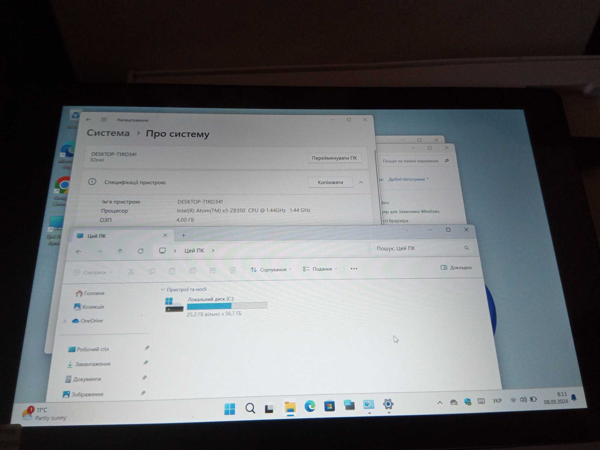 10" 4/64Gb FullHD планшет Windows 10, 11 z8350 intel