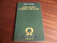 "A Filosofia Crítica de Kant" de Gilles Deleuze - Edição de 1991