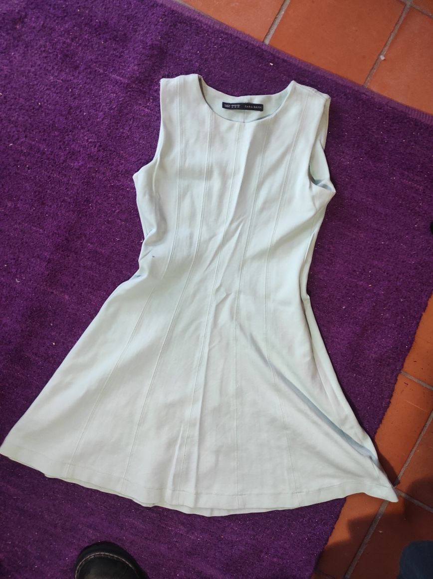 Vestido Zara verde água