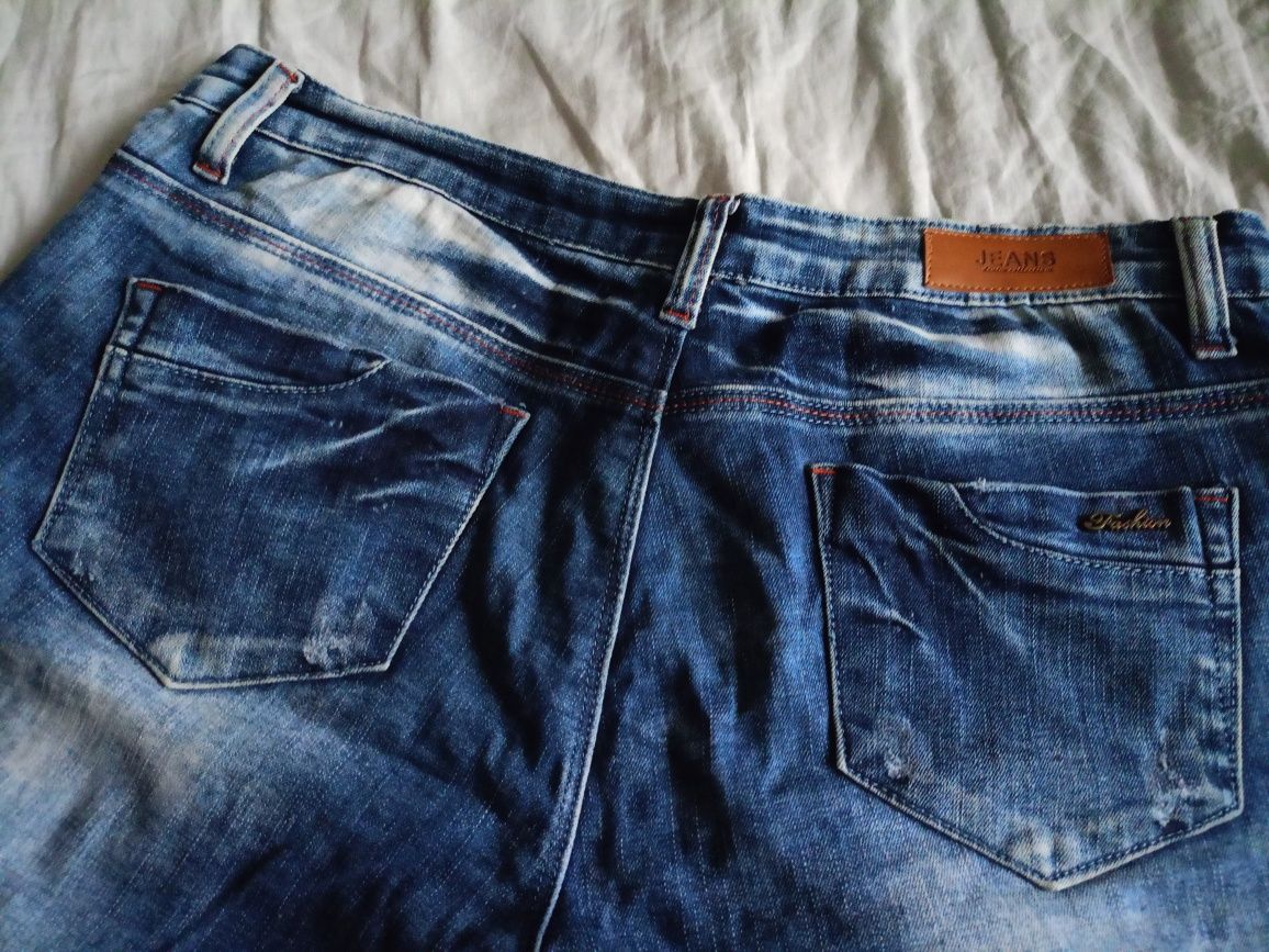 Spodnie chłopięce rozmiar L niebieskie ~ straight