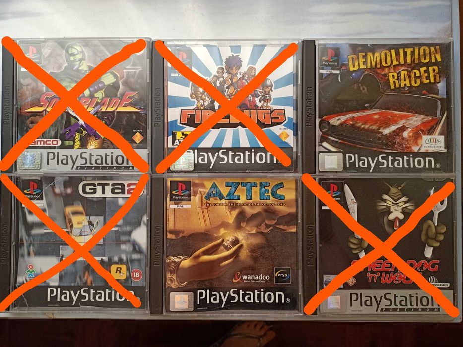 Vários Jogos Playstation 1 (PS1) - Aztec, Demolition Racer