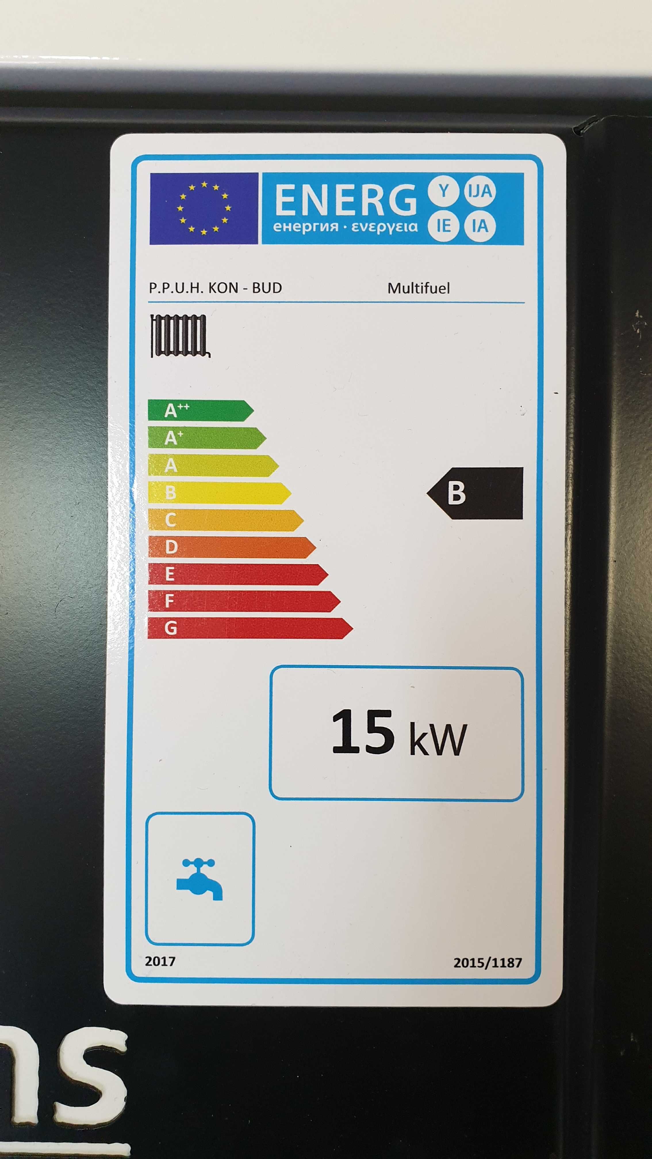 Kocioł zasypowy Setlans Multifuel 15kW - klasa 5 ekodesign