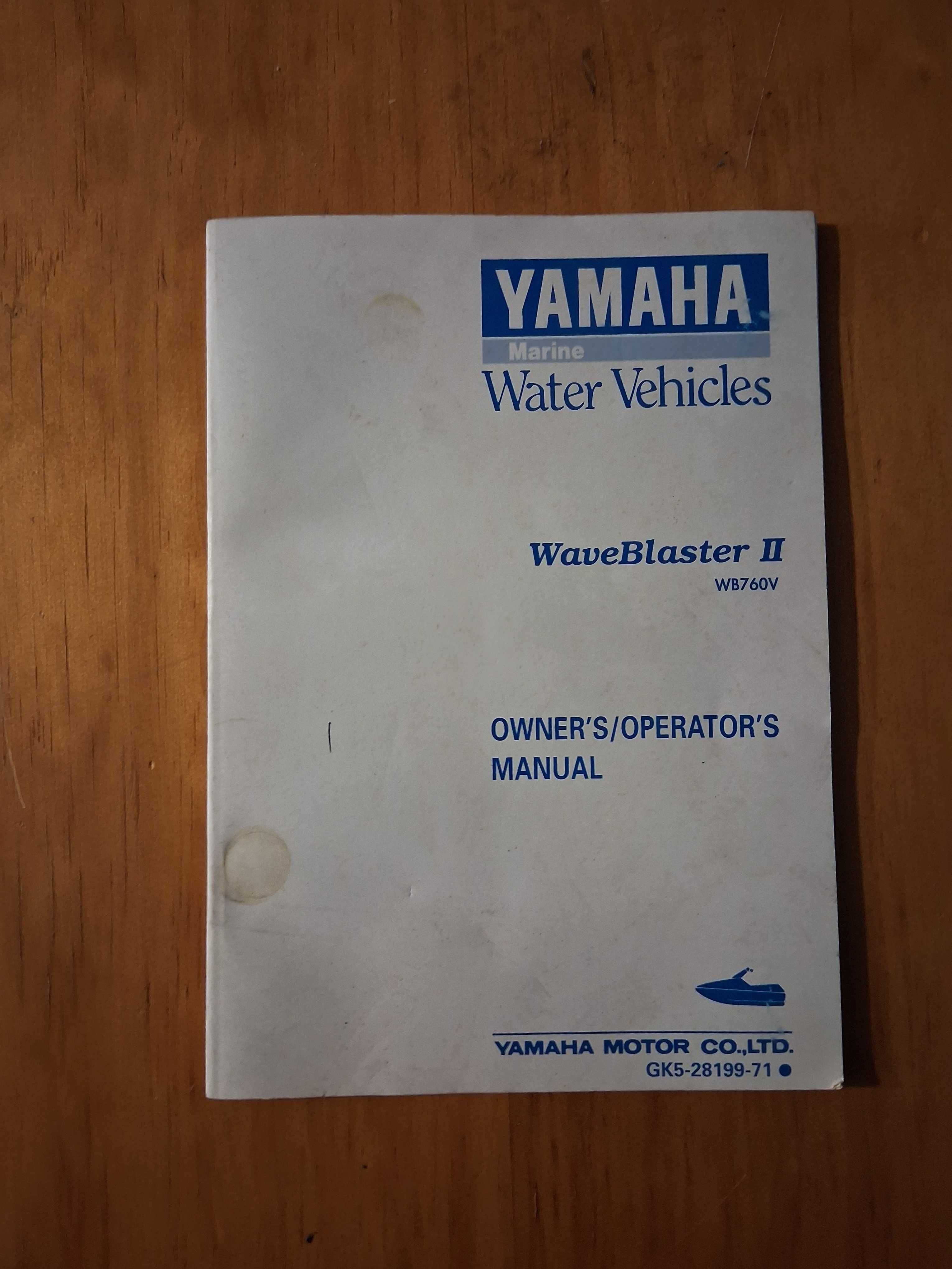 Manual mota de água Wave Blaster II