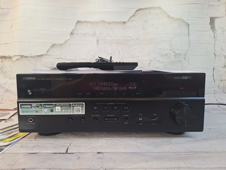 Yamaha  MusicCast Wi-fi BT Atmos RX-V581 Spotify 7.1 Net radio