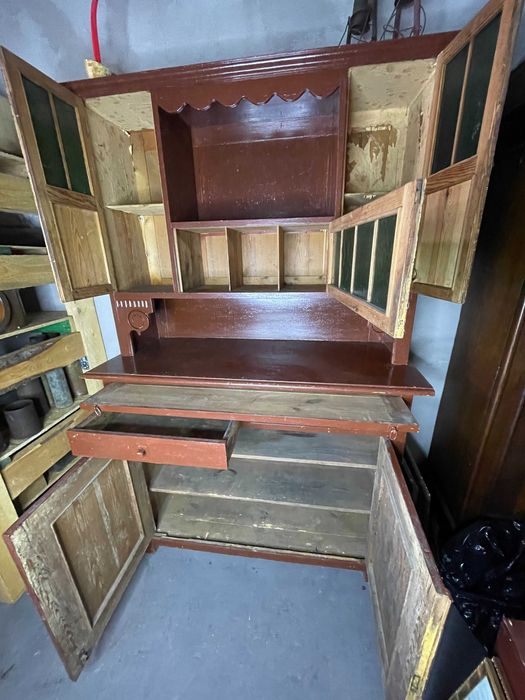 Kredens PRL komoda segment ludowszczyzna Vintage