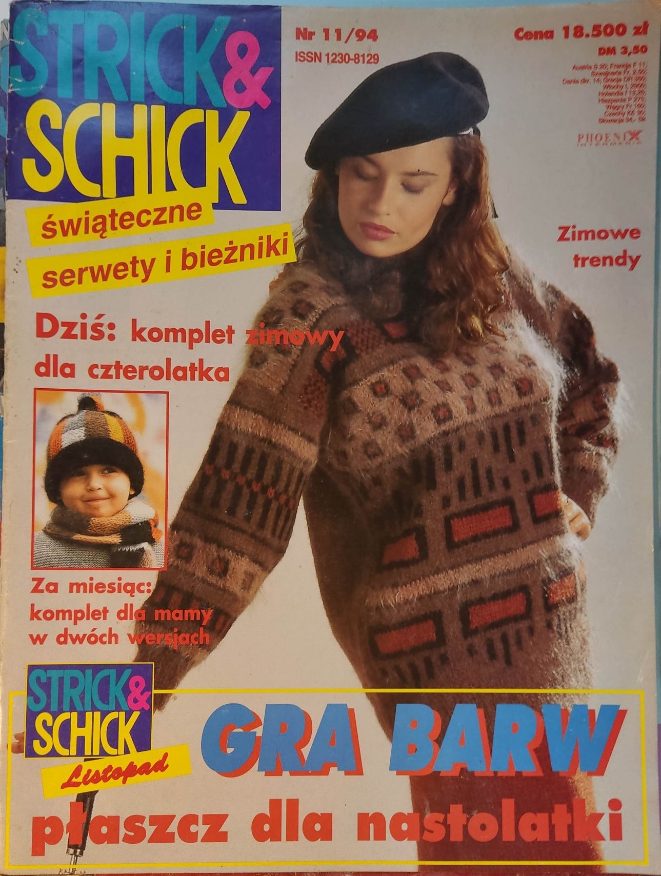 Strick &  Schick robótki na drutach swetry PRL retro stare czasopisma
