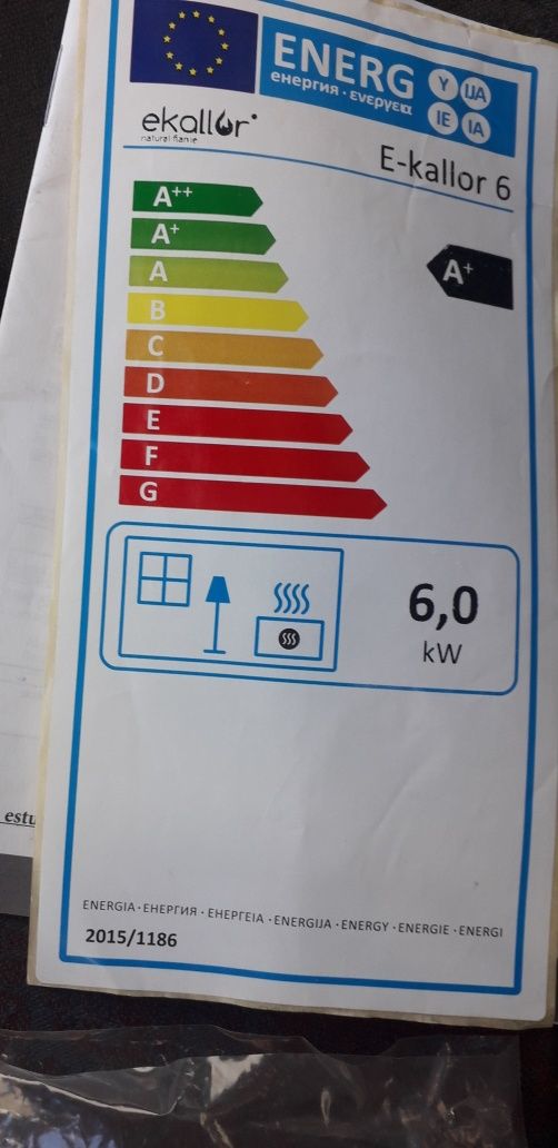 Salamandra a  peletes  6kw kw