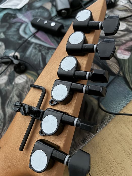 Klucze czarne 6r + 6l +GRATIS struny do gitary elektrycznej nowe