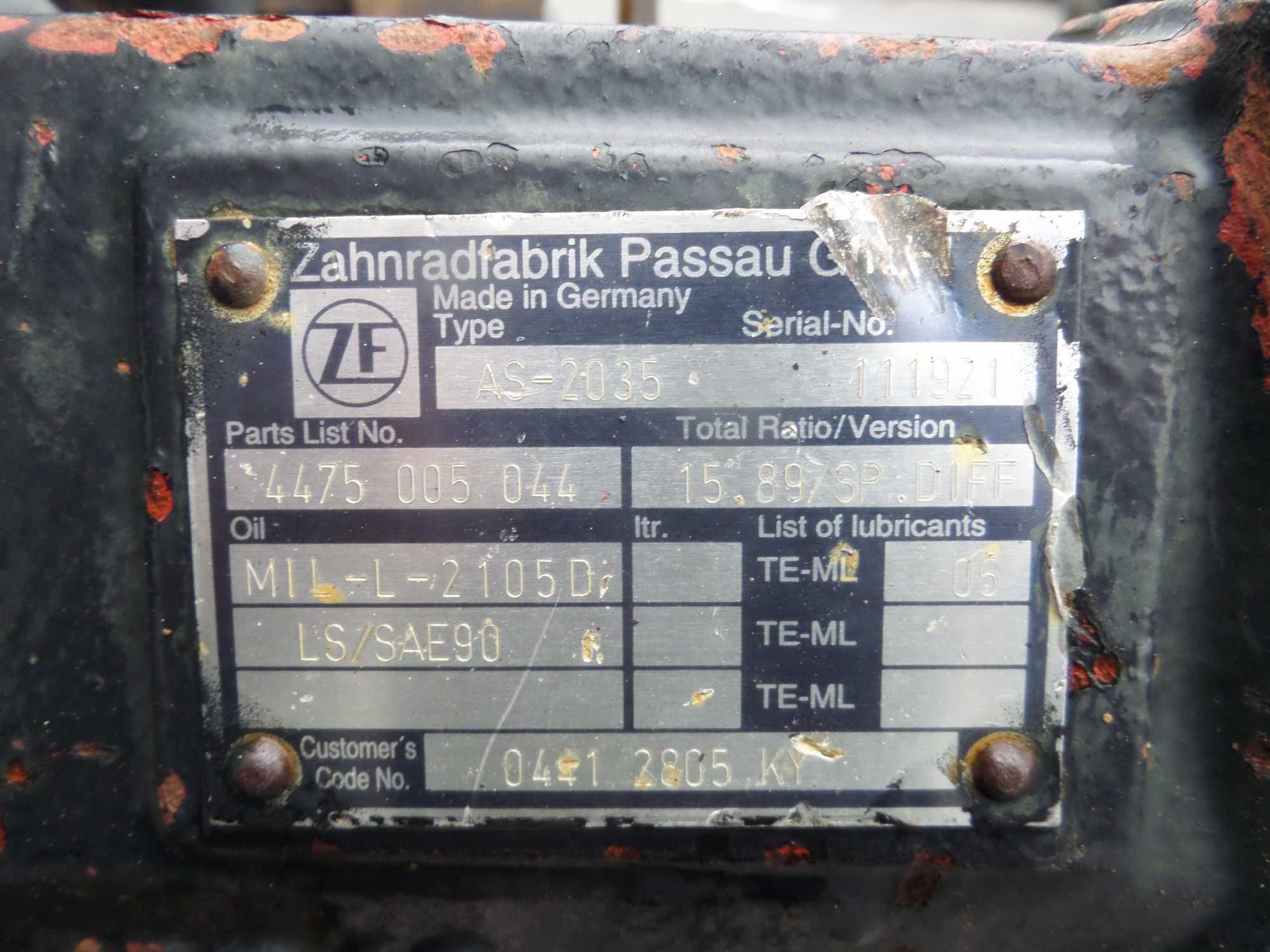 Przedni most Deutz Fahr