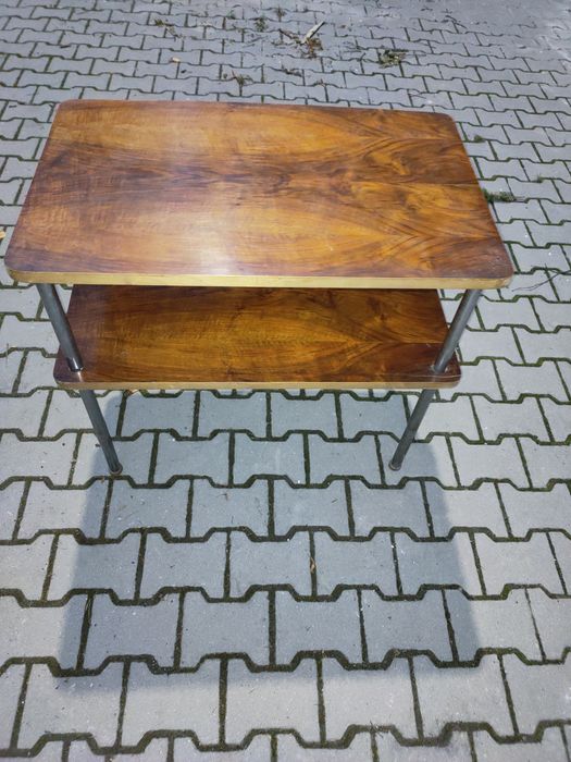 Szafka prl / stolik prl bauhaus loft fornirowany
