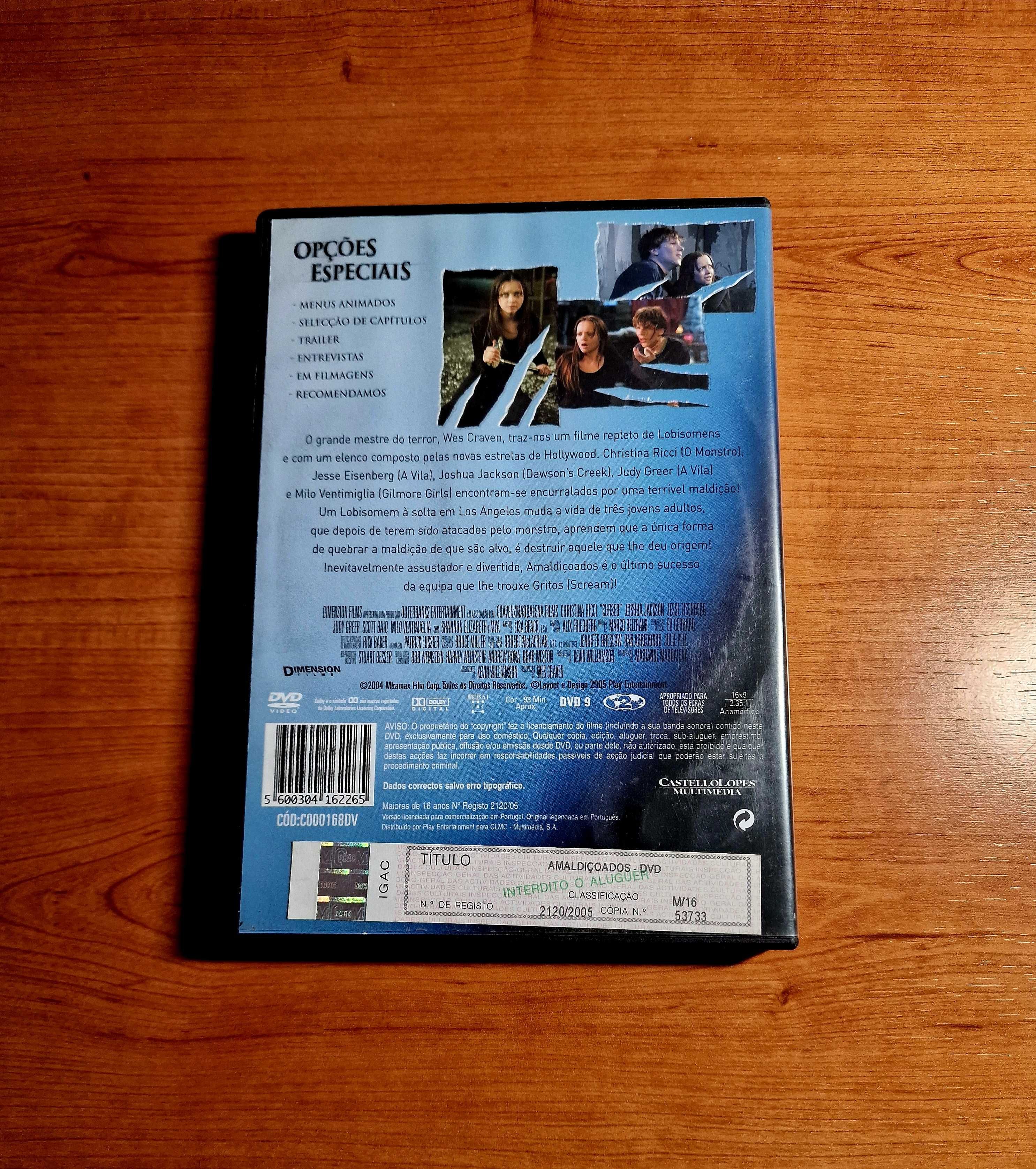 AMALDIÇOADOS (Wes Craven) Christina Ricci/Jesse Eisenberg/Joshua Jacks