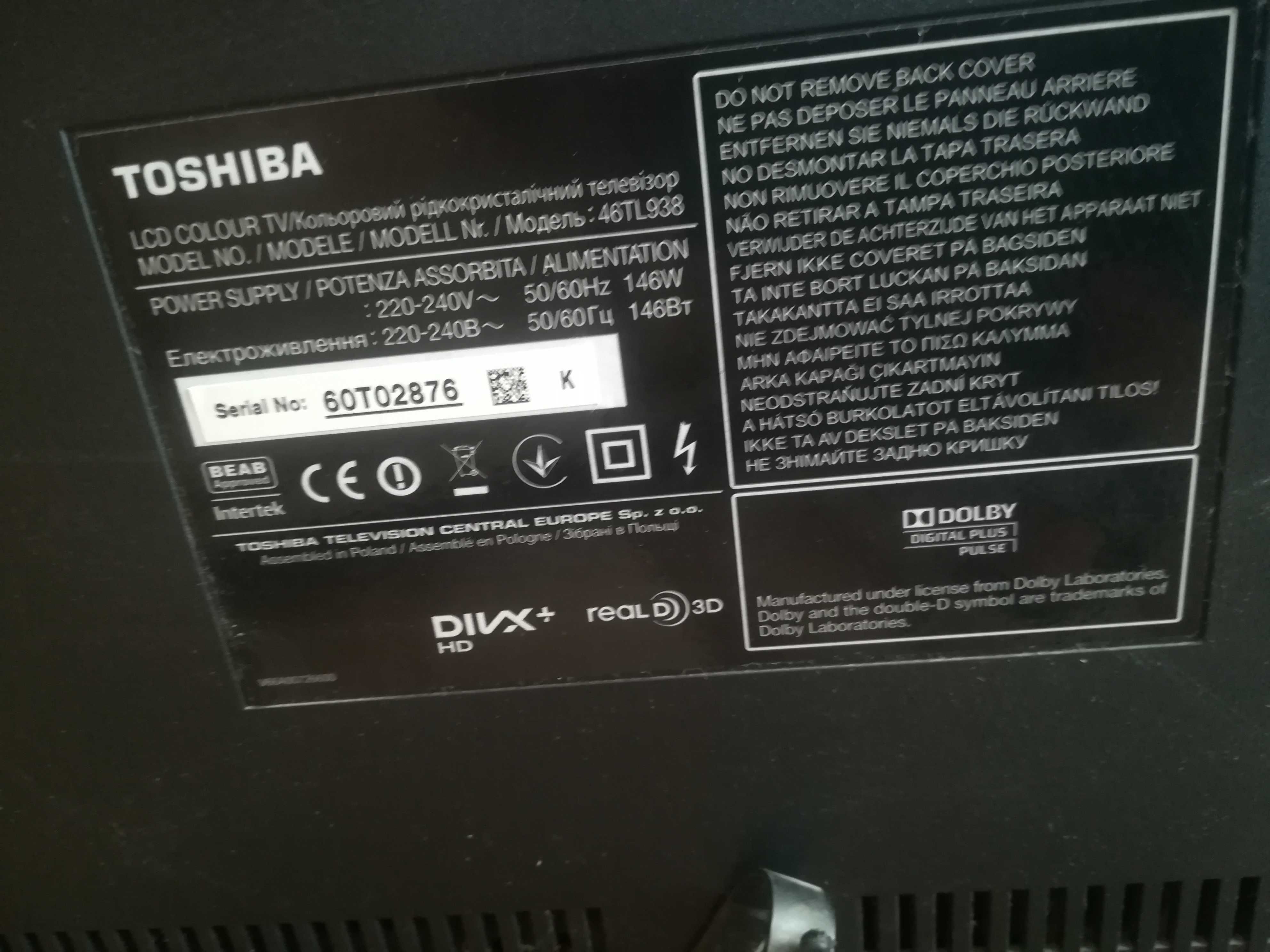 Telewizor Toshiba 46cali