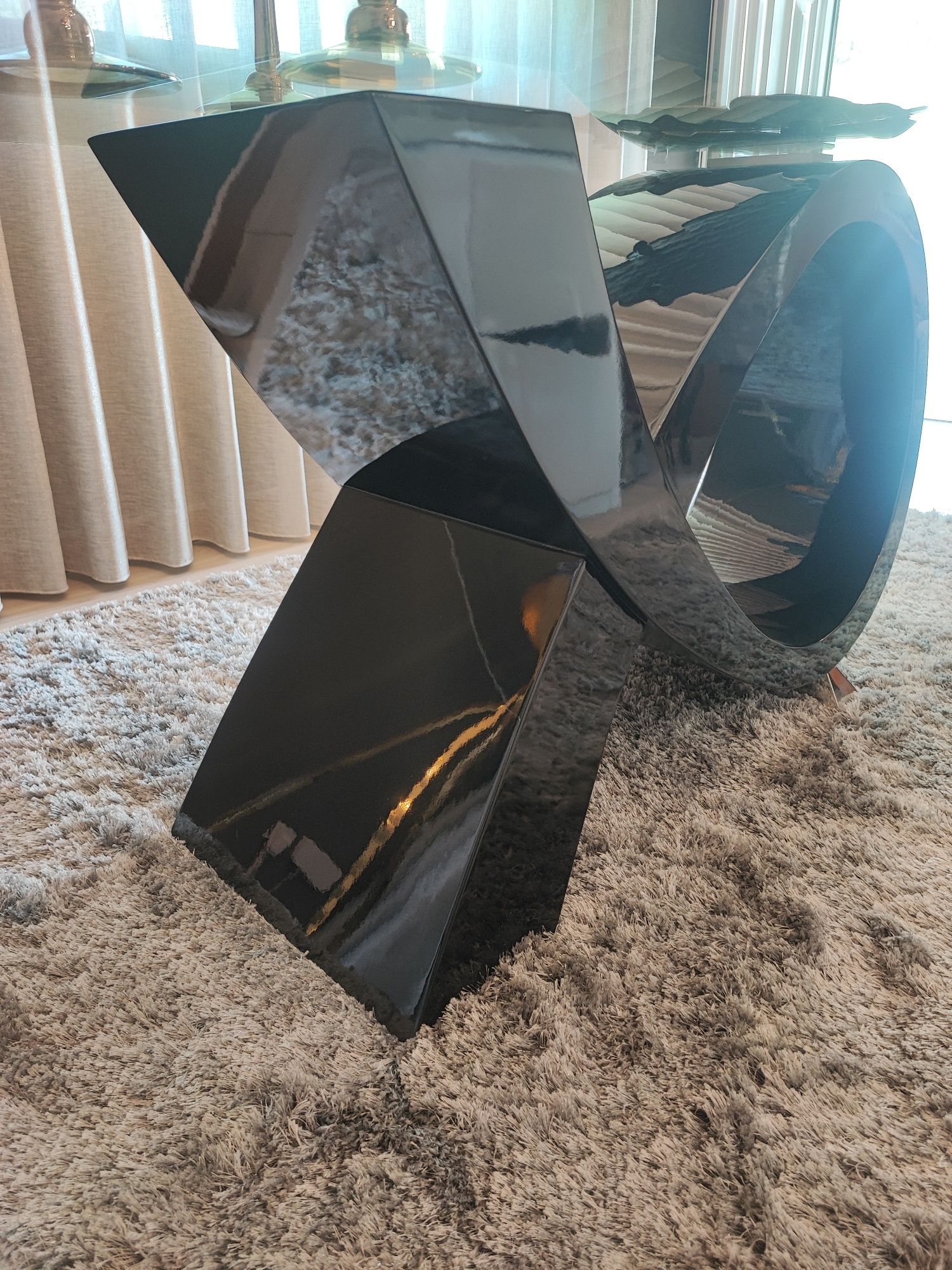 Mesa de vidro para sala -  Como Nova